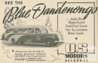 Blue Dandenongs Motor Coach Tour, The Dandenongs, 1947-48
