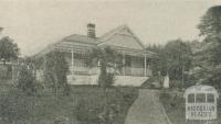 Cliff House, Healesville, 1918-20