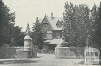 Tara Hall, mansion home in Studley Park Road, Kew, demolished 1960