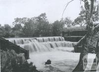 Kinpaniel weir, Loddon River, Korong Shire, 1903