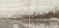 Melbourne from across River Yarra, 1934