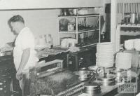 Mildura Working Man's Club, Kitchen of new café, 1964