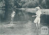 Fishing, Myrtleford, 1951