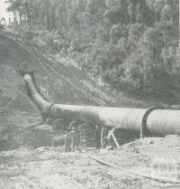 The Upper Yarra-Silvan Conduit, Upper Yarra Dam, 1954