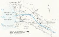 Plan of early Elwood, 1955