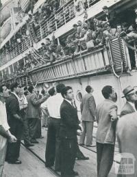 Arrival of Migration Boats, Port Melbourne