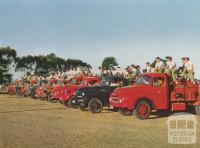 Fire-fighting demonstration, Willaura, 1958