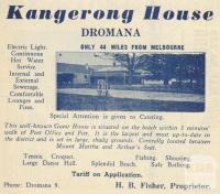 Kangerong House, 1949