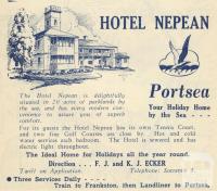 Hotel Nepean, Portsea, 1949