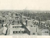 Melbourne looking west from Fire Station tower, 1900