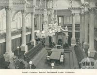 Senate Chamber, Federal Parliament House, Melbourne, 1900