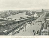 The Yarra and Flinders Street, Melbourne, 1900