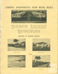 Garden apartments and houses, Golden Beach, 1965