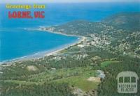 Aerial view of Lorne on the Great Ocean Road