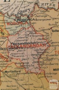 Yackandandah shire map, 1924