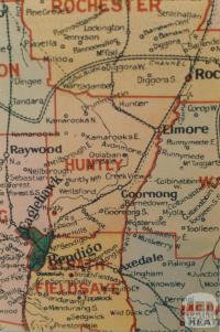 Huntly shire map, 1924