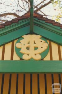 Detail, Tramway Board Passenger shelter, Macarthur Street, East Melbourne, 2000