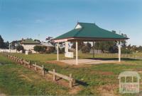 Diggers Rest: old school, Houdini monument, Caroline Chisholm shelter, 2002