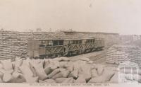 Wheat at Rainbow railway station, 1911