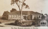 Plant Research Laboratory, Burnley, 1935