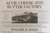 Advertisement, Alvie cheese and butter factory, 1937