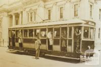 First electric tram, Chapel Street, South Yarra, 1926