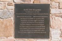 Plaque commemorating 150th anniversary of gold discovery in Victoria, Kingower, 2010