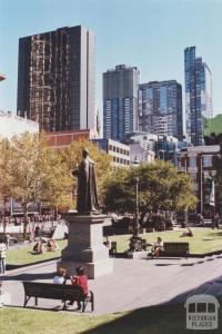 Redmond Barry's view from State Library, Melbourne, 2012