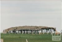 Thatched farm shed, Dimboola, 1980