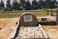 Headstone of the Man from Snowy River, Jack Riley, Corryong, 1980