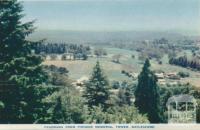 Panorama from Pioneer Memorial Tower, Daylesford, 1957