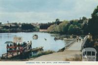 Swimming pool and jetty, Lake Daylesford, 1957