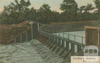 The weir at Dimboola, 1908