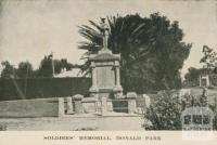 Soldiers' Memorial, Donald Park, 1949