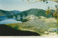 View over Eildon Dam Wall, toward Mt Pinniger