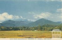 View over Healesville towards Mt Riddell and Juliet