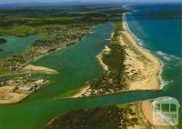 Aerial view of Lakes Entrance