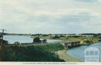 Overlooking North Arm and Bridge, Lakes Entrance, 1955