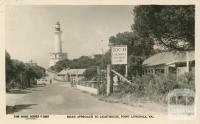 Road Approach to Lighthouse, Point Lonsdale, 1964