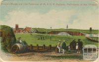 Princes Bridge and City Terminus of M. & H. B. Railway, Melbourne