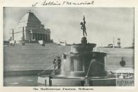 The Macpherson Robertson Fountain and Soldiers Memorial, Melbourne, 1942