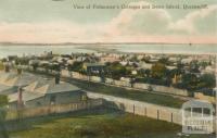 View of Fishermen's Cottages and Swan Island, Queenscliff