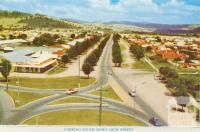 Looking south down High Street, Wodonga, 1965