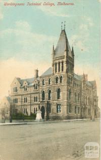 Workingman's College, Latrobe Street, Melbourne, 1910