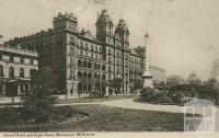 Grand Hotel and Eight Hours Monument, Melbourne, 1910