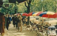 Sidewalk restaurant, Collins Street, Melbourne