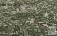 Melbourne from the air, 1957