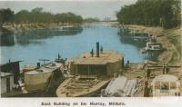 Boat building on the Murray, Mildura