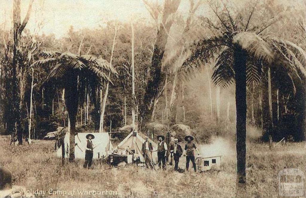 Holiday camp, Warburton, c1908