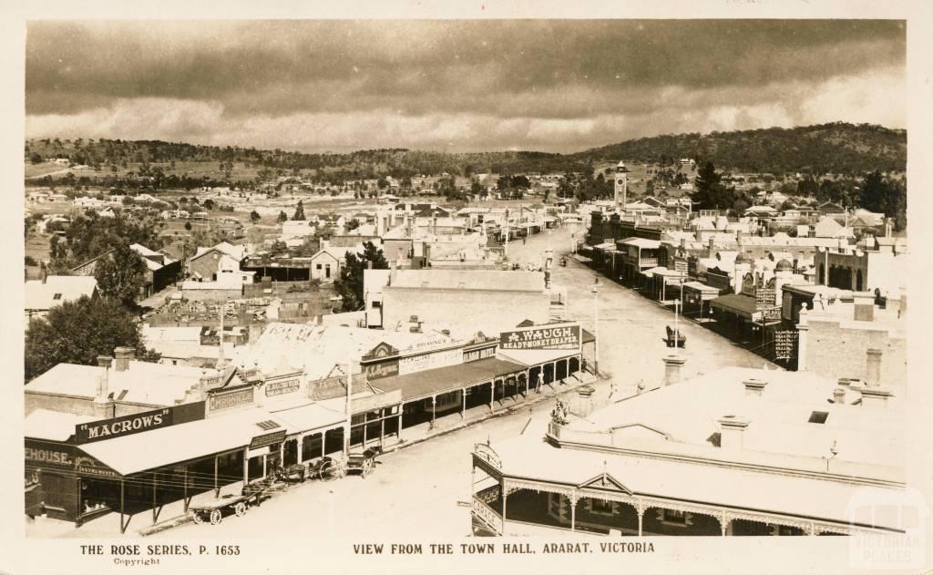 View from the Town Hall, Ararat